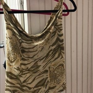 100% Polyester Tiger top and skirt